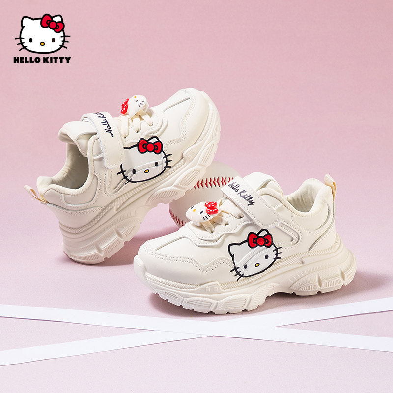 HelloKitty凯蒂猫童鞋儿童小白鞋女童秋季新款老爹鞋女孩运动鞋子