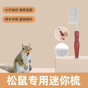 松鼠专用梳子宠物小宠面梳嘴毛眼屎梳泪痕小排梳嘴毛密齿梳