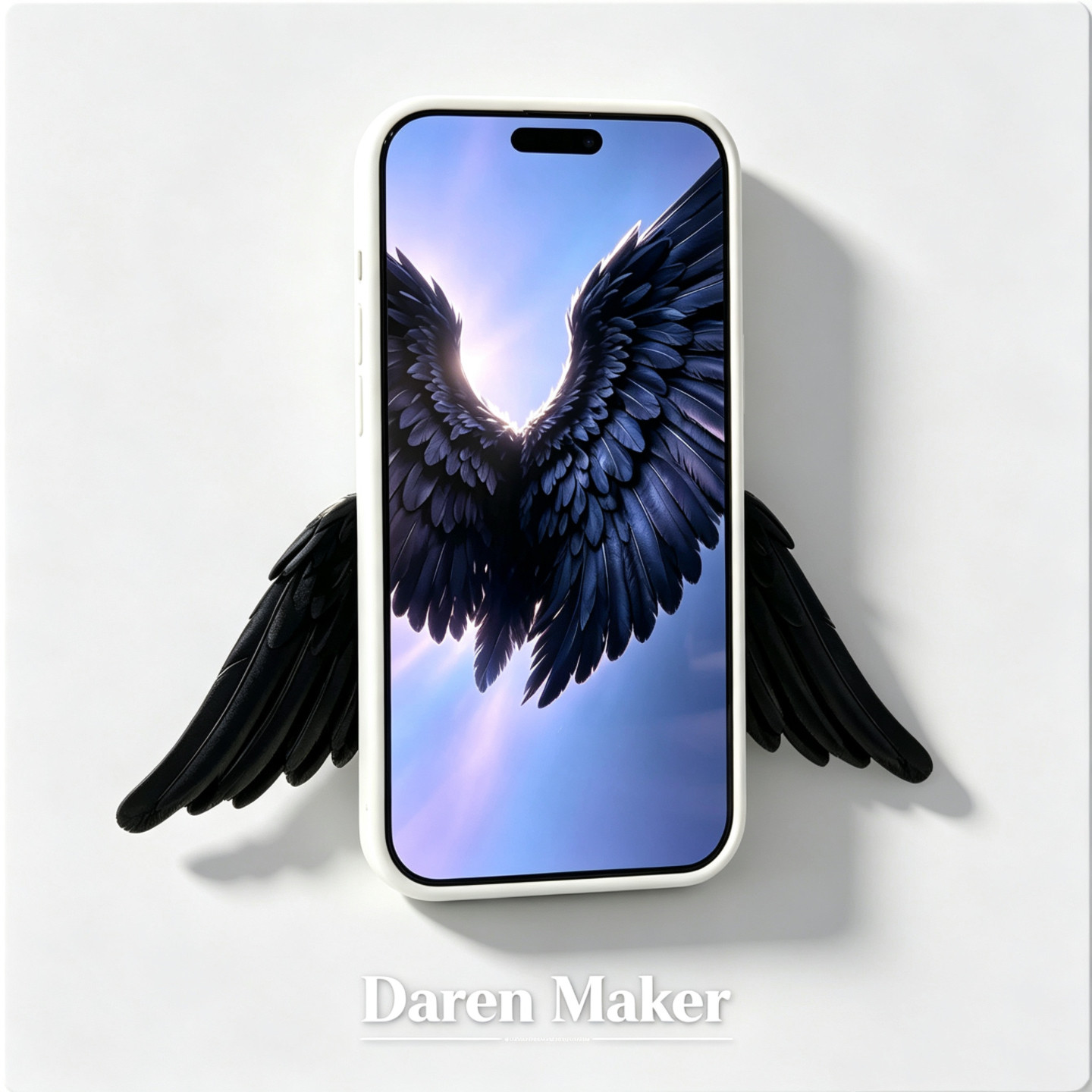 适用于iPhone苹果华为折叠屏N52强磁3D打印镶钻翅膀手机气囊支架