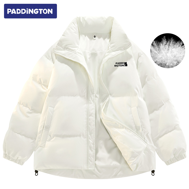 帕丁顿熊冬季立领鸭绒羽绒服