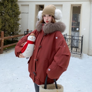 2025年冬季新款红色加厚羽绒服203-9538-365-K548图片