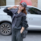 秋装新款套装两件套厚款休闲时尚套装+披肩203-9525-P165-K248，女装套装/套裙，浙宝203