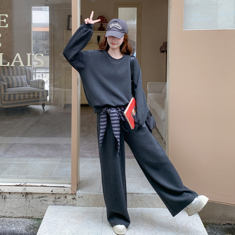秋装新款套装两件套厚款休闲时尚套装+披肩203-9525-P165-K248,女装套装/套裙,浙宝203