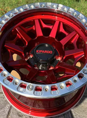 KIPARDO品牌18寸全防脱越野轮毂红色坦克火炮212烈马BJ40BJ60BJ80
