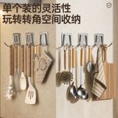 不锈钢挂钩强力粘胶壁挂承重厨房挂钩双钩无痕门后免打孔粘钩衣钩
