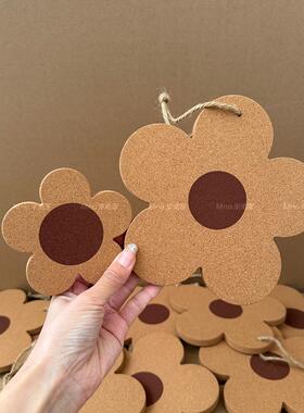 ins风·家用花朵隔热垫 餐桌垫碗垫防烫软木餐垫杯垫锅垫菜垫茶壶