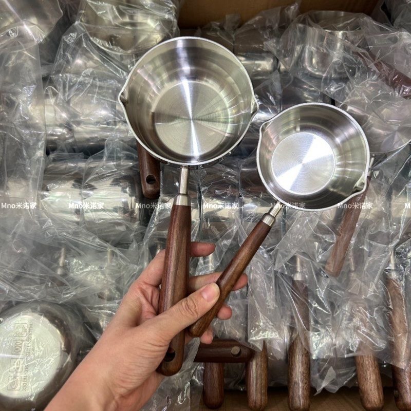 米诺家18-10不锈钢奶锅食品级泼油小锅家用多功能热油浇油锅热奶