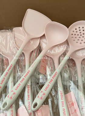 米诺家lulu猪联名硅胶锅铲家用耐高温食品级炒菜铲漏汤勺厨具套装