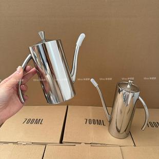 米诺家304钢油壶欧式防尘防漏控油壶长嘴细嘴创意厨房食用油壶瓶