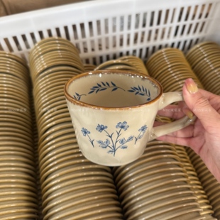 米诺家中古风陶瓷咖啡杯高级感马克杯咖啡杯女士下午茶伴手礼