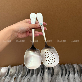 米诺家316不锈钢分餐勺商用公用分菜勺子高颜值大勺酒店餐厅长柄