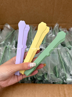 米诺家硅胶猫爪食品夹冰夹耐高温食物夹沙拉夹可爱零食小夹子冰块