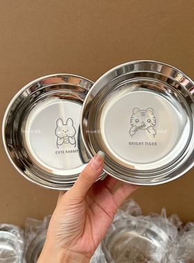 米诺家304食品级不锈钢儿童叉勺套装 家用宝宝吃饭辅食创意卡通勺