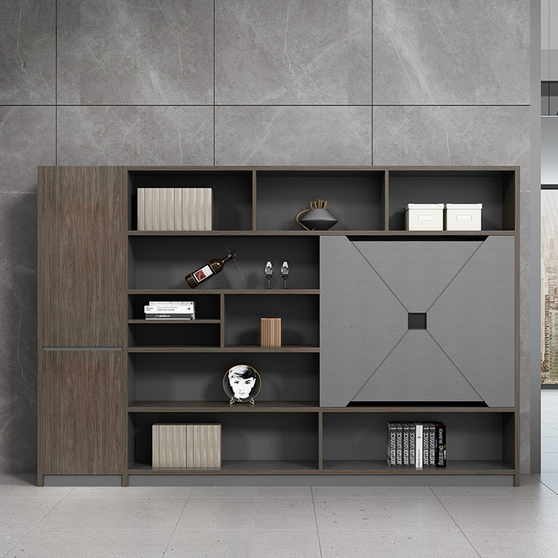 老板办公文件柜资料柜带锁柜子储物柜办公室木质现代办公柜档案柜