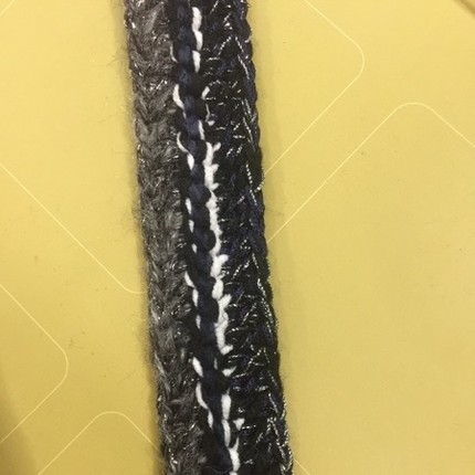 小香风灰色织带手工编织DIY服装花边外套衣边袖口装饰辅料