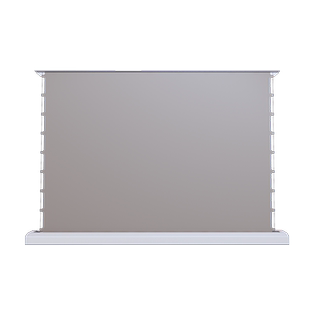 【震撼升级】电动地升幕布菲涅尔抗光家用地拉式智能语音自动升降可移动投影仪激光电视4K遥控高清100寸150寸