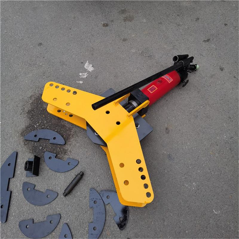 华策牌扁钢折弯机60*6液压扁铁平弯机SWP-10A手动液压弯排机