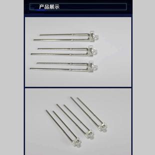 厂家直销F1.8小蝴蝶白发黄光1.8mm发黄光一字型LED直插发光二极管