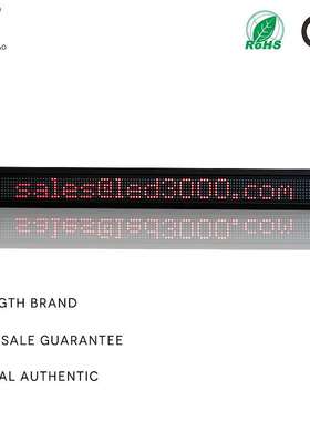 LED digital programmable scrolling information sign