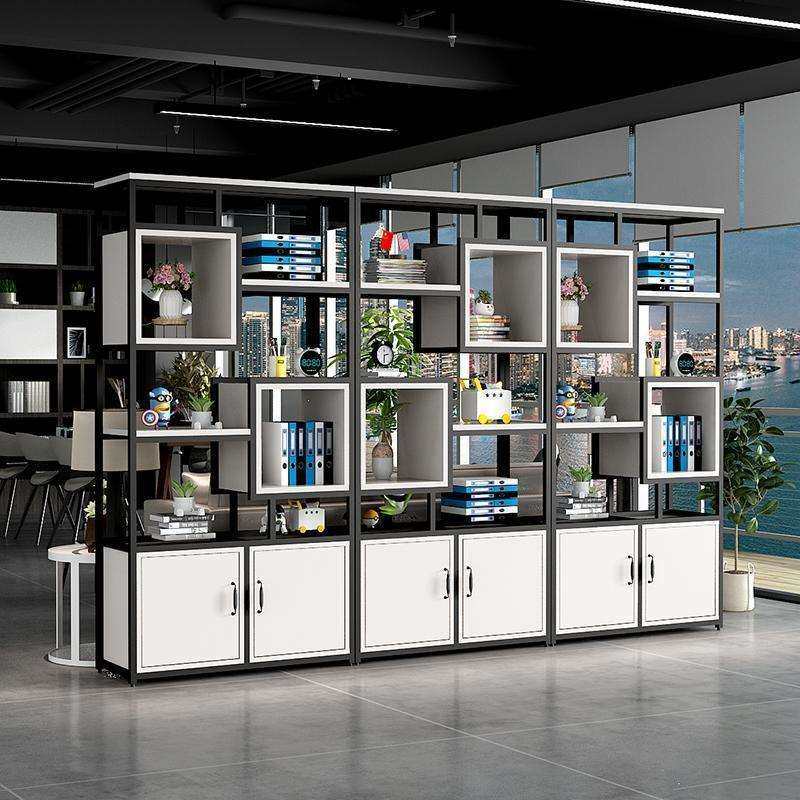 隔断置物架书架落地工业风客厅铁艺屏风办公室柜墙餐厅装饰玄关