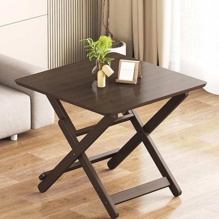 楠竹户外折叠桌家用小户型吃饭桌子实木简易便携式夜市摆摊桌小L&