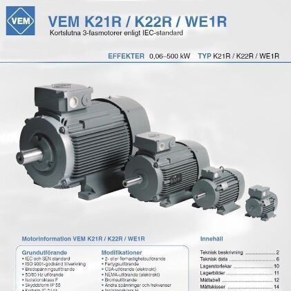 德国进口VEM高效电机K21R/K22R/WE1R/ KPER 90 S4三相电动机