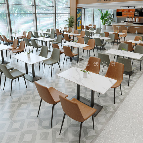 食堂餐桌椅组合快餐店商用餐饮店