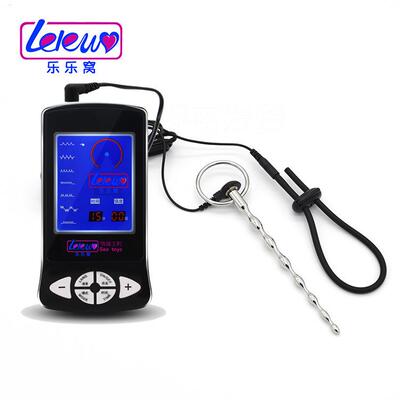 Male penis electric shock punishment toy urethral dilator