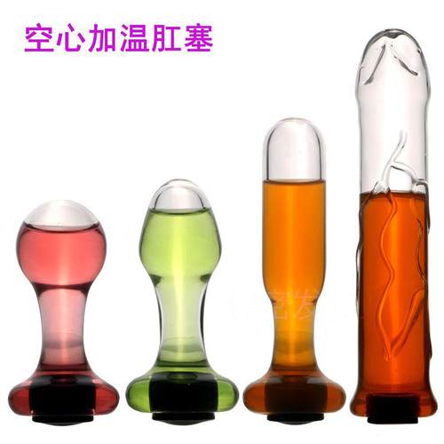 A self-pleasuring toy made of glass for use inside the anus.