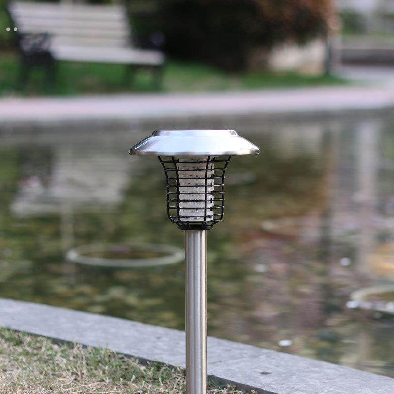 尚科太阳能灭蚊灯led户外灭蚊庭院花园草坪灯不锈钢驱蚊神器
