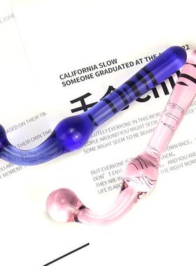 Glass-made femalemasturbation toy fake phallus adult product