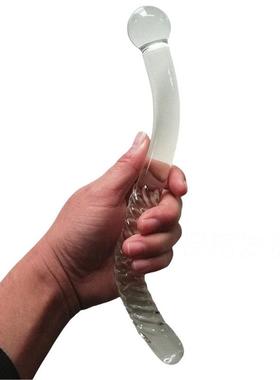 Glass-made femalemasturbation toy fake phallus adult product