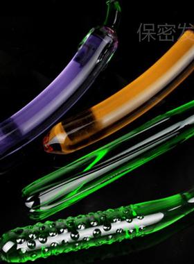 Glass-made femalemasturbation toy fake phallus adult product