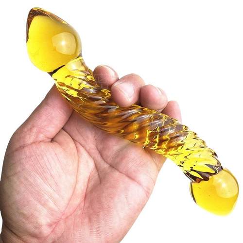 Glass-made femalemasturbation toy fake phallus adult product