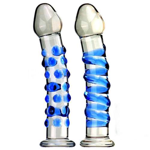 Glass-made femalemasturbation toy fake phallus adult product
