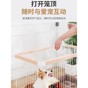 狗围栏木质狗栅栏可拆卸免打孔防越狱加粗室内宠物围栏中小型犬