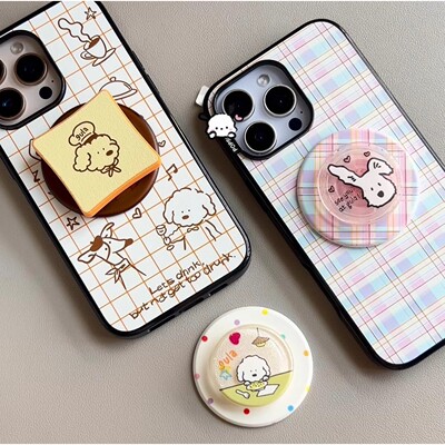 【新gula小狗酒馆泡泡骚高版磁吸手机壳】气囊支架适配popsockets
