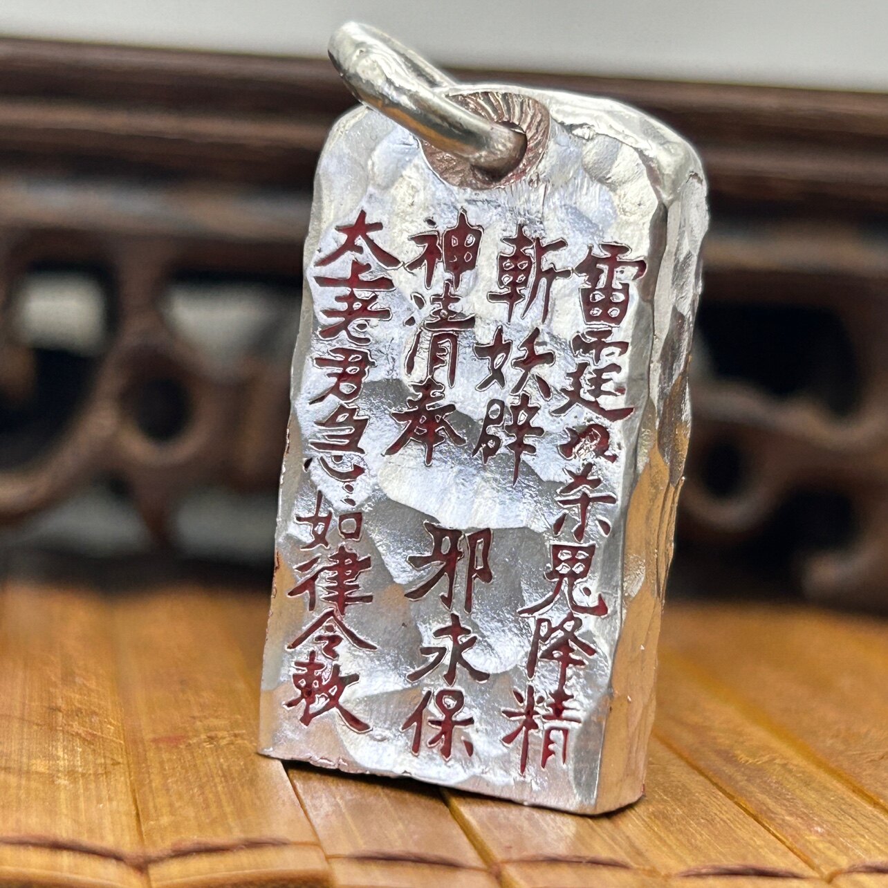 原创定制实心999纯银山鬼吊坠手把件定制超大银印章镇纸刻字定做