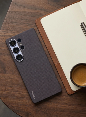 Pinskon适用于Vectran纤维400D三星S24Ultra手机壳超薄s25ultra磨砂硬壳凯夫拉商务简约高档男士新款防摔