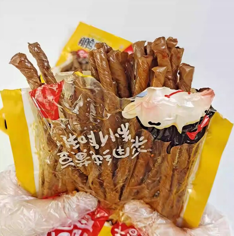 柏慧燕都辣条180克大袋装鹏思慧纯黄豆干怀旧零食朝阳香干老式辣