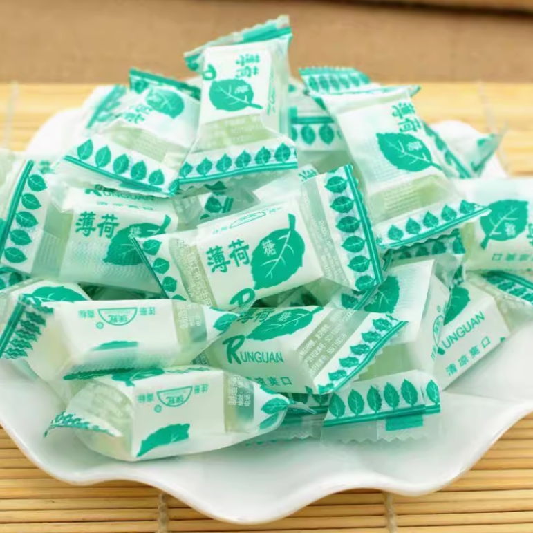 润冠薄荷糖传统老式清凉糖润喉糖怀旧散装火锅店饭店店铺招待用糖