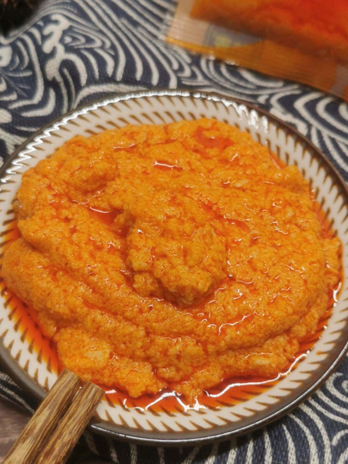 姑香蟹黄酱锅巴鸡拌饭酱拌面即食海鲜酱商用饭店斤装山东特产