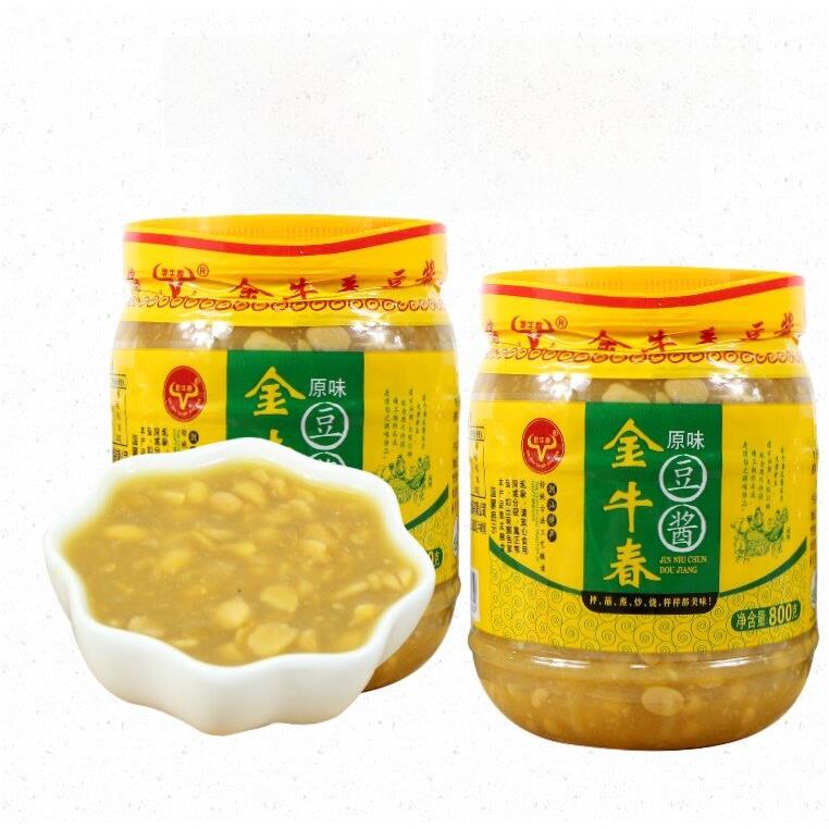 金牛座春天原味豆瓣酱800g潮汕特产豆瓣酱调味酱砂锅粥火锅蘸酱