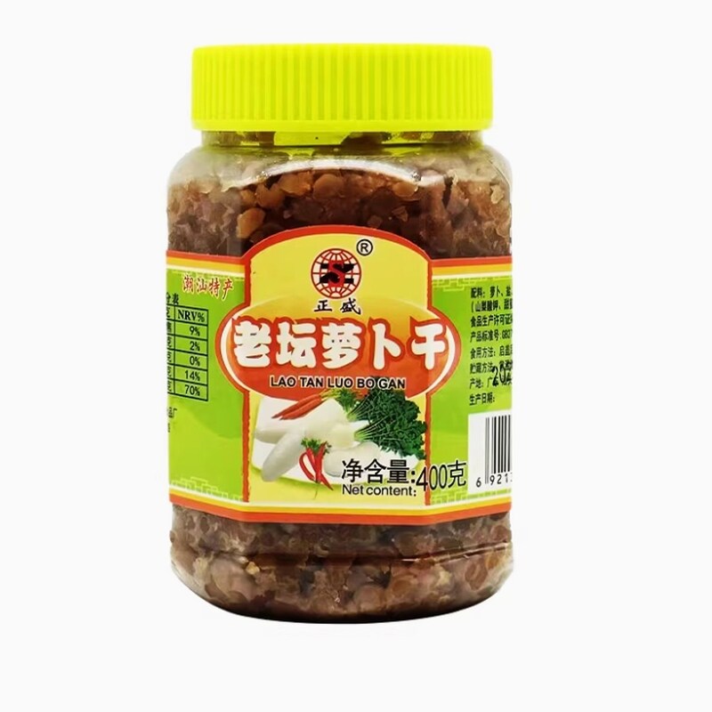 潮汕潮州菜脯厂家直销酱腌菜正盛香脆萝卜干 下饭菜
