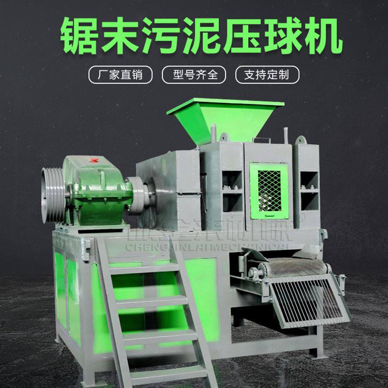 现货锯末干化污泥压球机 木粉掺煤高压制球机 生活污泥压球机设备
