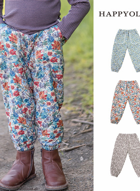 Happyology英国儿童男女童秋冬季加厚保暖棉裤外穿宝宝休闲裤长裤