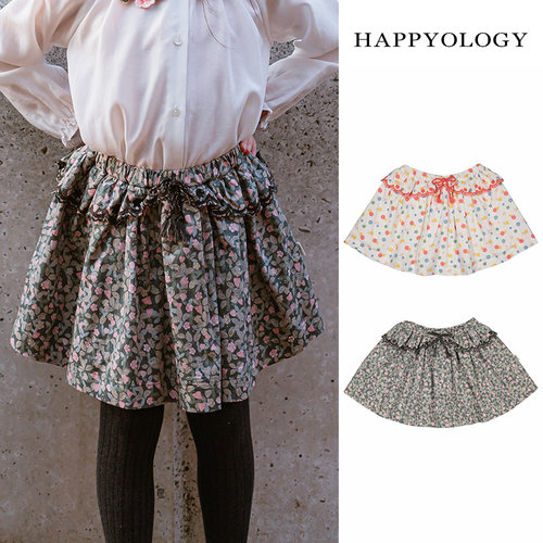Happyology英国原创印花女童半身裙春夏款儿童纯棉宝宝英伦碎花裙