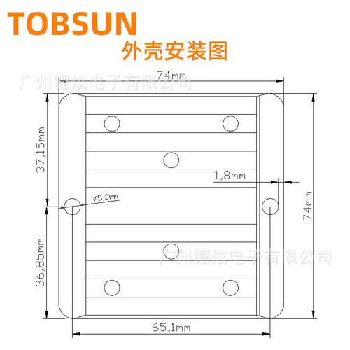 24V转5V降TOBSUN压转换器 30A12降5V直流转 换模块直流转 换器 LE