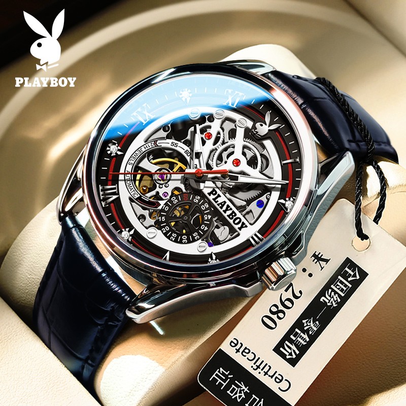 【送礼精选】镂空飞轮男士机械表