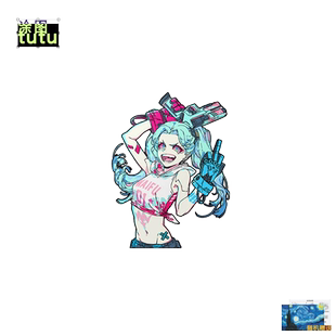 赛博朋克动漫二次元丽贝卡露西个性创意电动车贴画车身装饰贴